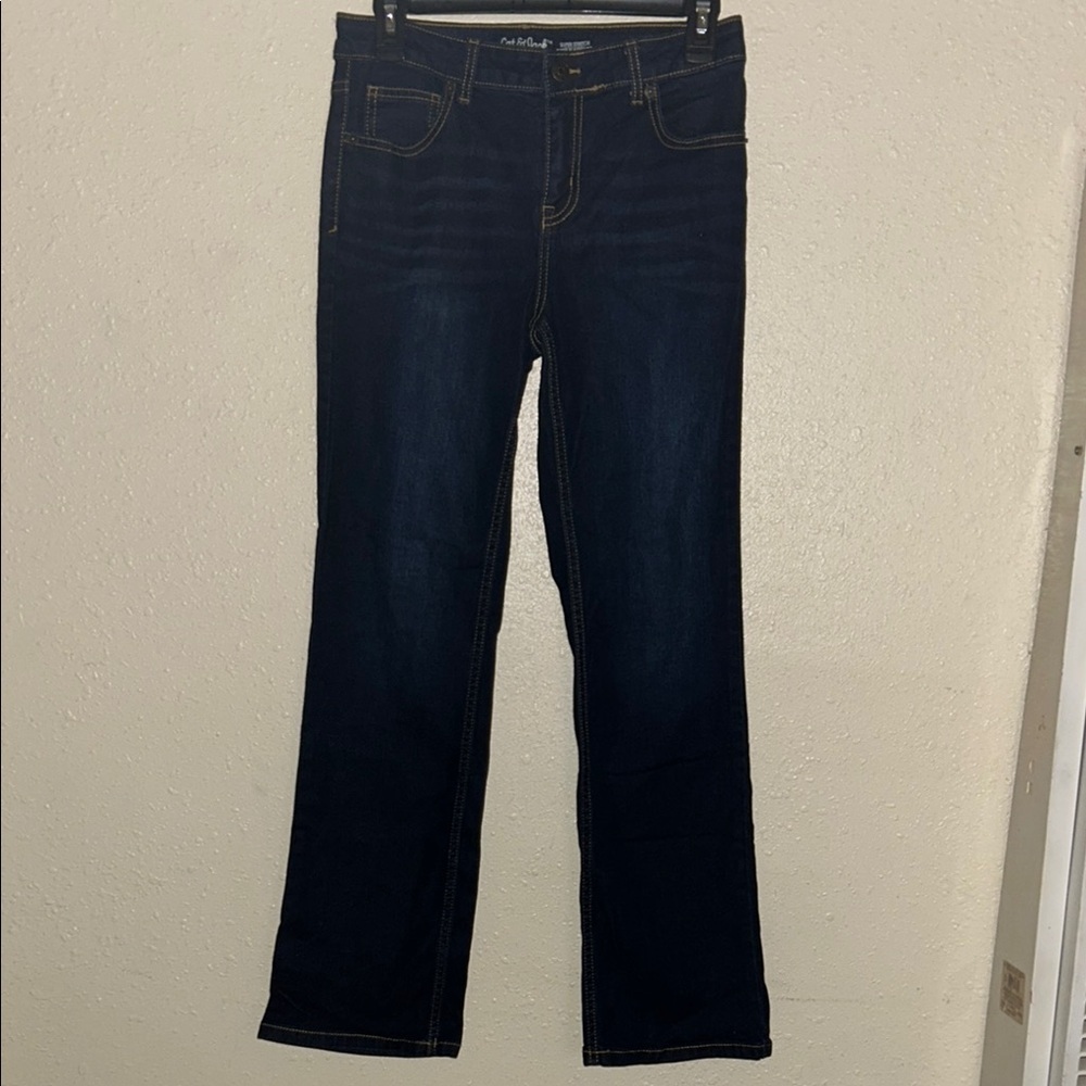 Classic Blue Denim Jeans Straight Leg